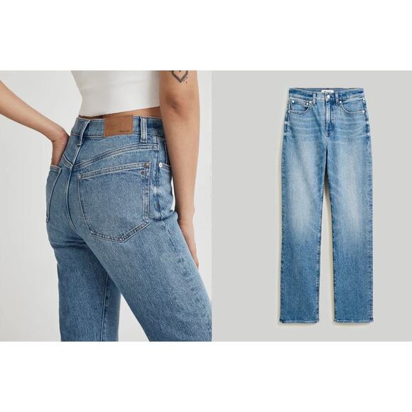 Madewell The 90's Straight Jean in Enmore Vintage Wash Size 24 - Picture 1 of 8
